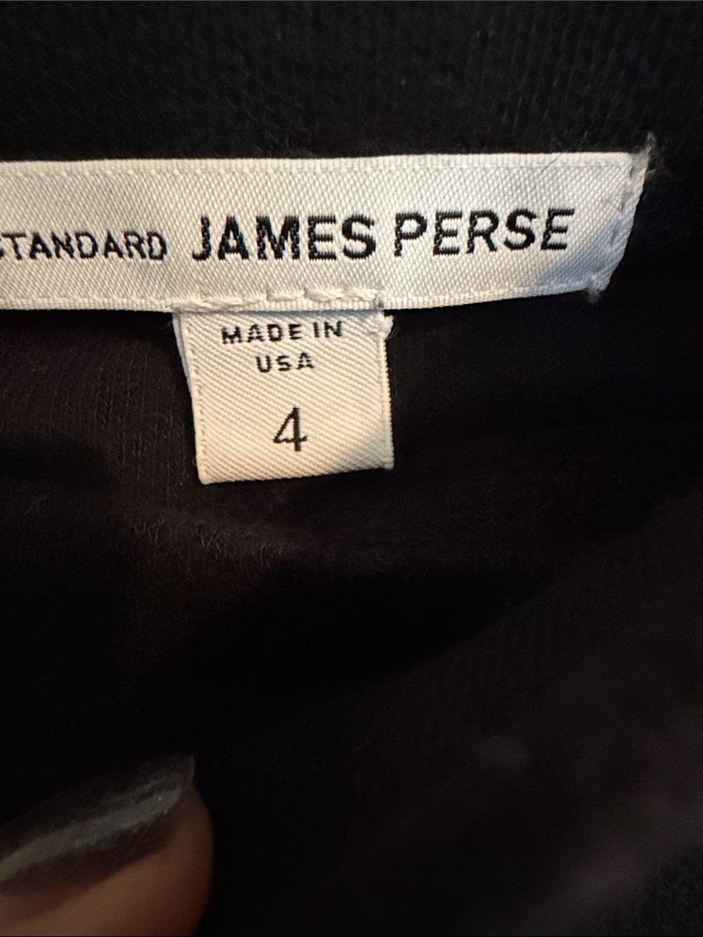 James Perse Black High-Low Pull-On Skirt - Picture 2 of 3